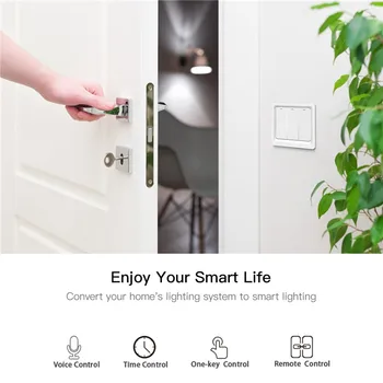 WiFi Smart Home Luči Stikalo Potisnite Gumb Smart Life/Tuya APP Daljinski upravljalnik Deluje z Alexa Google Dom za Glasovni Nadzor