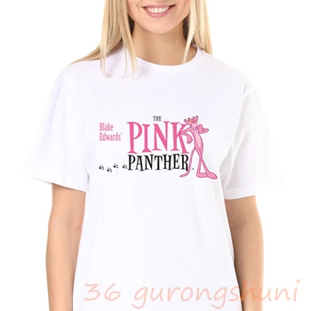Grafični tees vrhovi tshirts gothic kawaii pink panther tshirt ženske t shirt anime risanke korejski vintage oblačila 2020 dropshipping