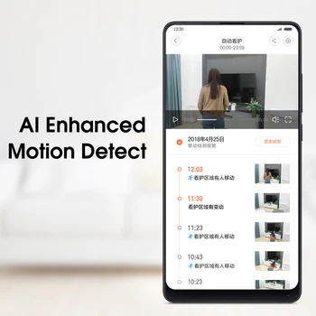 Xiaomi Mijia Kamera Smart IP Kamera Brezžična WiFi 360 Kamere Pan-nagib Nočno gledanje Video Kamero 1080P AI Izboljšano Zaznavanje Gibanja