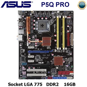 Asus P5Q PRO Motherbaord DDR2 Intel P45 Core 2 Extreme LGA 775 DDR2 P45 Original Namizje P5Q Pro Mainboard