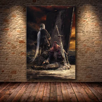 Brez okvirja Igre Plakat Dekoracijo slika Temne Duše 3 na HD Platno platno, slikarstvo, umetnost plakatov in fotografij