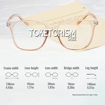 Toketorism Moda Plastična Očala, Okviri za Ženske Miopia Eyeglass Okvir 3342