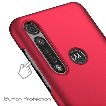 Za Motorola Moto G8 Plus Primeru Luksuznih Visoke kakovosti Težko PC Slim Mat Zaščitna Hrbtni pokrovček primeru za moto g8 plus G8Plus lupini