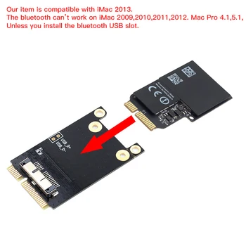 1750Mbps BCM94360CD Dual Band 2,4 G/5GHz 802.11 ac Bluetooth 4.0 Mini PCI-E Kartico Wifi Brezžični Adapter MacOS Hackintosh Dekstop PC