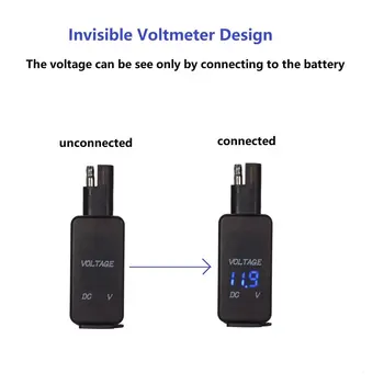 SAE Za USB Adapter z Voltmeter Motocikel Hitro Izvlecite Vtič z Nepremočljiva Dvojno USB Polnilec za Pametni Telefon Tablični računalnik GPS