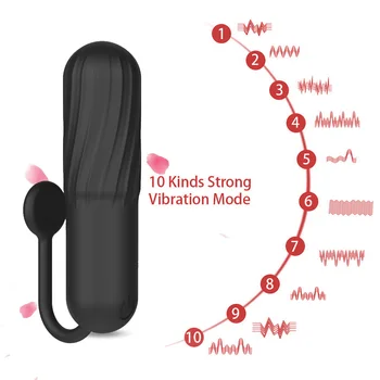 Silikonski Bullet Vibrator 10 Frekvenca Vibracijsko Jajce Nevidno G spot Vibratorji Klitorisa Vaginalne Stimulator Spolnih Igrač Za Ženske