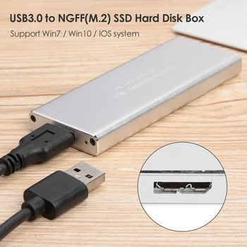 USB 3.0 Micro B na M. 2 NGFF SSD Polje Adapter za Zunanji Pogon ssd Disk, Ohišje Primeru Caddy za 2230 2242 2260 2280