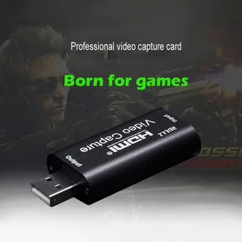 Grafična Kartica HDMI Video Capture Card USB Box HDMI Capture Card Krovu, Zajem Videa Kartice Grabežljivac Diktafon za PS4 Igra Pretakanje