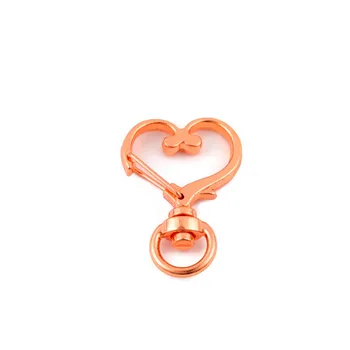 10pcs Srčkan Ljubezen Srce Votlih Ključnih Verige Key Ring keychain DIY Pribor Jastog Zaponko Nakit Ugotovitve Debelo Darilo Za Dekle