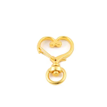 10pcs Srčkan Ljubezen Srce Votlih Ključnih Verige Key Ring keychain DIY Pribor Jastog Zaponko Nakit Ugotovitve Debelo Darilo Za Dekle