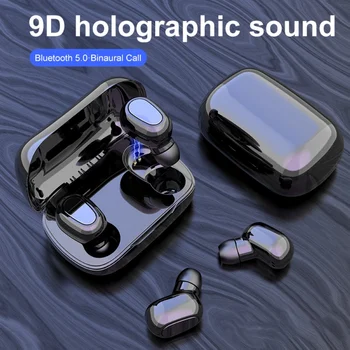 L21 Bluetooth Slušalke Res Brezžične Slušalke 5.0 TWS v Uho Čepkov IPX5 Nepremočljiva Mini 9D Stereo Zvok Športne Slušalke