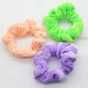 10 kosov otroških Nove Jesensko Zimske Pribor za Lase Moda za Lase Plišastih multi-barvni visoko elastična brezhibno gumico na Debelo