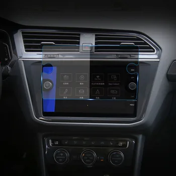 8 Inch za Volkswagen Tiguan Atlas 2018 2019 Kaljenega Stekla, Avtomobilsko Navigacijo Zaščitnik Zaslon LCD Zaslon na Dotik Film Zaščitnik