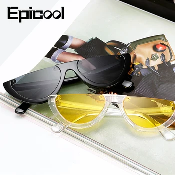 Epicool Pol Okvir sončna Očala Ženske Mačka Oči, sončna očala Hot Retro Prodajo Dame Edinstveno sončna Očala UV400