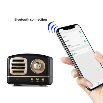 Gosear Retro Nostalgično Prenosni Brezžični Bluetooth, 3D Stereo Zvočnik s Super Bass Hi-fi Zvočne Učinke za Potovanje Domov Športi