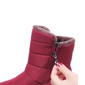 BEYARNE 2019 novo nepremočljiva non-slip zimski čevlji plus bombaž mah čevlji za ženske toplo velikosti 41 42 sneg bootsE1068