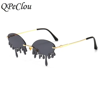 QPeClou 2020 Novih Brez Okvirjev Edinstveno Jok Sončna Očala Ženske Modni Smešno Očala Za Sonce Moških Kažejo Odtenkih Za Ženske Oculos De Sol