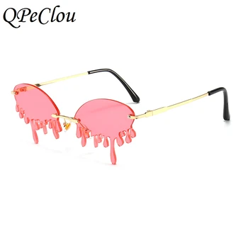 QPeClou 2020 Novih Brez Okvirjev Edinstveno Jok Sončna Očala Ženske Modni Smešno Očala Za Sonce Moških Kažejo Odtenkih Za Ženske Oculos De Sol
