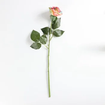 10pcs Pisane Umetne Svile Cvet Mavrične Rose Cvet Pravi Dotik Poročno Dekoracijo Doma Soba Dekor Simulacije Cvet Podružnice