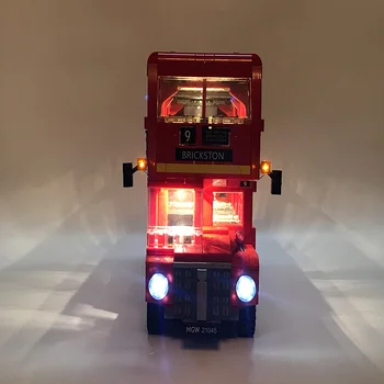 Led Svetloba Nastavite Za Lego tehnika 10258 London avtobus opeke nastavite Združljiv 21045 Bloki Igrače tehnika London avtobusi Osvetlitev Set