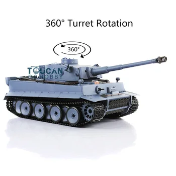 Henglong 1/16 Sneg TK7.0 Plastičnih nemški Tiger I RTR RC Tank 3818 W/ 360° Kupolo TH17248