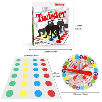 Hasbro Twisters Klasične Družabne Igre, Smešne Družine Stranka Igra Notranja Zunanja Interaktivne Skupine Igrača Za Otroke, Odrasle Božič