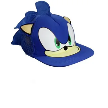 Sonic hedgehog Pevec Mladi Nastavljiv Hip Pop Klobuk, Kapa Modre barve Za Fante Sonic Vroče Prodajo Cosplay stranka, darila, Igrače,