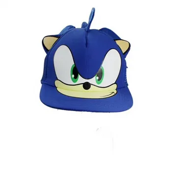 Sonic hedgehog Pevec Mladi Nastavljiv Hip Pop Klobuk, Kapa Modre barve Za Fante Sonic Vroče Prodajo Cosplay stranka, darila, Igrače,