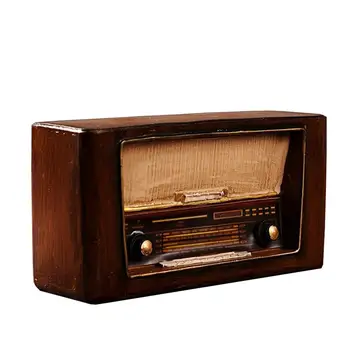 Vintage Radio Model Stari Slog, Radio Model Smolo Namizja Zaslona Ornament Retro Radia Obrti Za Domačo Pisarno Dekoracijo Darilo