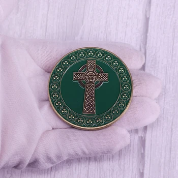 Irski Vozel lucky clover cross kovanec verska zbirka