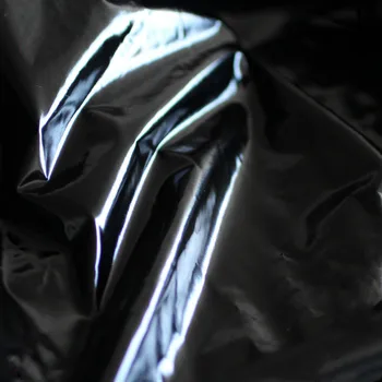 Novo 150 cm*100cm 20 D Ustvarjalne Oblikovalec Ultra-tanek Najlon Svetlo Črna Tkanina Svetlo PU Krpo black Sije pribor za Oblačila