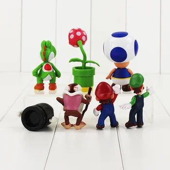 7pcs/lot 6-8 cm Risank Anime Cvet Gob PVC Akcijska Figura Model Igrače Otroci Lutka