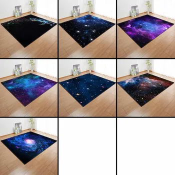 3D Galaxy Prostor Zvezde Preprogo Otroci Igrajo Mat Kuhinja Soba Dekor Površina Preprogo Fantje Soba Velike Preproge za Domačo dnevno Sobo