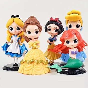 Nove blagovne znamke Disney Zamrznjene Princesa Anna Elsa figuric PVC Model Lutke Zbirka Darilo za Rojstni dan Otroci Igrače Božična darila