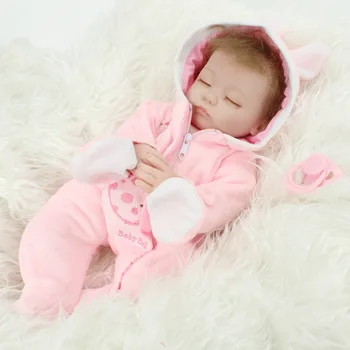 Resnično Mehke Silikonske Telo LUTKE 45 CM Prerojeni Baby doll Veren Malčka Novorojenčka lutka Dojenčki IGRAČE Bonecas Moda Igrača ZA OTROKA