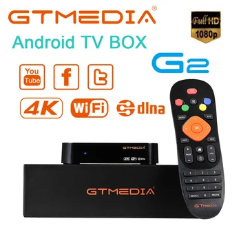 Španija GTmedia G2 TV Box 4K HDR Android 7.1 Ultra HD 2G 16G WIFI Set Top Box za Podporo M3U GTplayer TV Box Podporo Enigma2 M3U