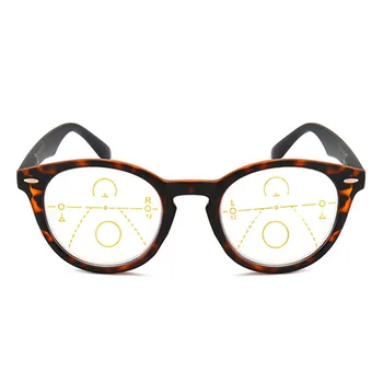 Retro Anti Modra Svetloba Obravnavi Očala Ženske Blagovne Znamke Progresivna Multifokalna Očala Moških V Bližini Daleč Pogled Dioptrije Očal +1.0 3.0