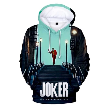 2021 Anime Rdeče Glasbeni Klovn Joker Hoodie Moških Igralne karte masko puloverji jopice Plus Velikost 3D Kravato barvanje sueter masculino 4XL