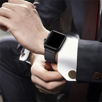 Pravega usnja zanke traku za apple watch band 42mm 44 mm 38 mm 40 mm iwatch watchband za apple watch 6 5 4 3 2 1 44 mm 42 mm