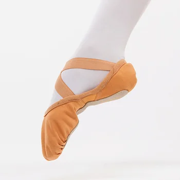 Sansha Odraslih Baletne Copate Platno Polno Edini Zidava-v Stretch Tkanina Balet Ples Čevlji Za Začetnike Dame, Dekleta, Moški FR22C
