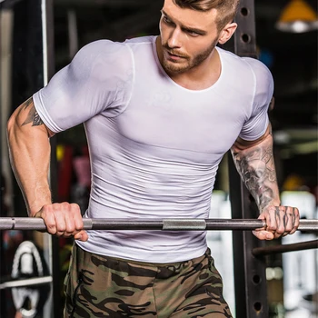Moške Compression Majica Spodnja Skriti Joške Hujšanje Brezhibno Vrhovi Tank Vaja Nizko Vratu T srajce Abs Trebuha Slim Body Shaper
