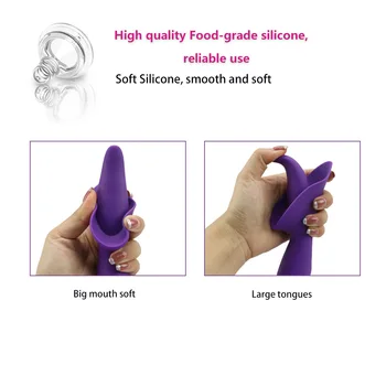 Abdo Inovativnih Jezika Lizanje Klitoris Stimulator za ponovno Polnjenje 10-hitrost Vibracij Massager Ženska Igrača Dildo Izdelke, povezane s spolnostjo
