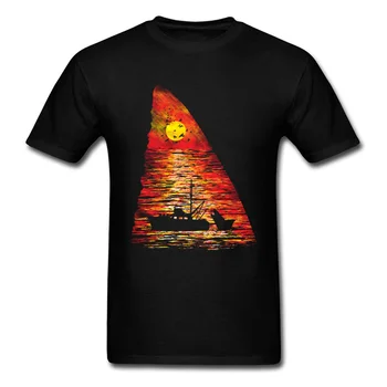 Ocean Plenilci T Shirt Vse Bombaž Tshirts Za Moške Evropi T-Majica Shark Sunset Nov Prihod Poletnih Oblačil Darilo Za Rojstni Dan Vrh Tees