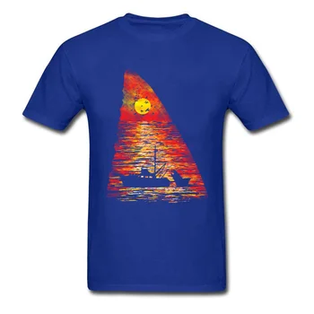 Ocean Plenilci T Shirt Vse Bombaž Tshirts Za Moške Evropi T-Majica Shark Sunset Nov Prihod Poletnih Oblačil Darilo Za Rojstni Dan Vrh Tees