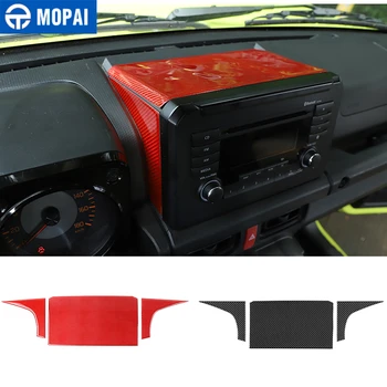 MOPAI Notranja Oprema za Suzuki Jimny JB74 Ogljikovih Vlaken Avto CD Zaslona na Zgornji Strani Dekor Trim Kritje za Suzuki Jimny 2019+