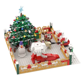 Darila, Božični drevo elk darilo bell hat Santa Prijatelji Zabaviščni park Zimske Vasi Vlak dekoracijo gradniki Santa Igrače