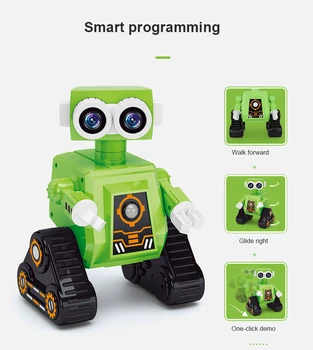 RC-Daljinsko upravljanje Smart Robot Programable Multi-funkcijski USB Polnjenje otroška Igrača RC Robot Elektronski Pet Otrok Ustvarjalno Darilo