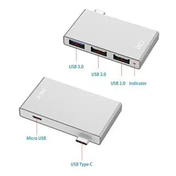 USB C VOZLIŠČE Tipa C Spliter Tok Strele 3 Za USB 3.0 /USB 2.0 OTG Aluminija Pretvornik Za MacBook Pro Samsung S10