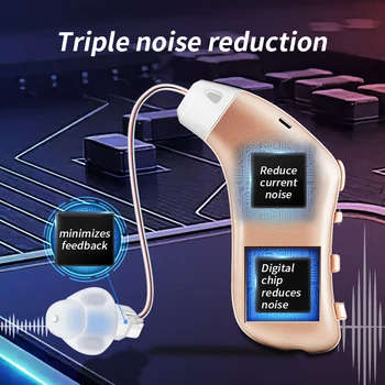 Digitalni Slušni aparat za Polnjenje Strokovno Obravnavo Naprave BTE Slušni Pripomočki Uho Obravnavi Gluhost Audifonos Ojačevanje Zvoka