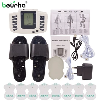 Električni Stimulator Mišic Ruske Gumb Terapija Massager Impulz Deset Akupunktura, Masaža Celotnega Telesa Zdravstvenega Varstva 16 Blazine